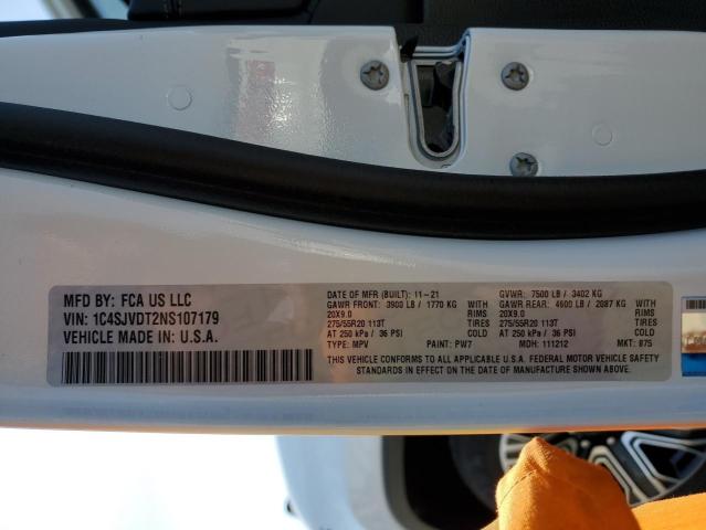 2022 JEEP WAGONEER S 1C4SJVDT2NS107179