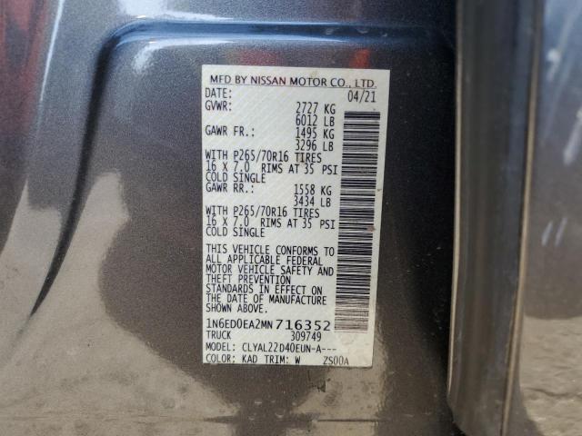 2021 NISSAN FRONTIER S 1N6ED0EA2MN716352