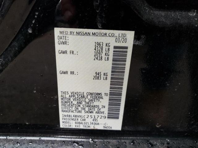 1N4BL4BVXLC251729 Nissan ALTIMA S