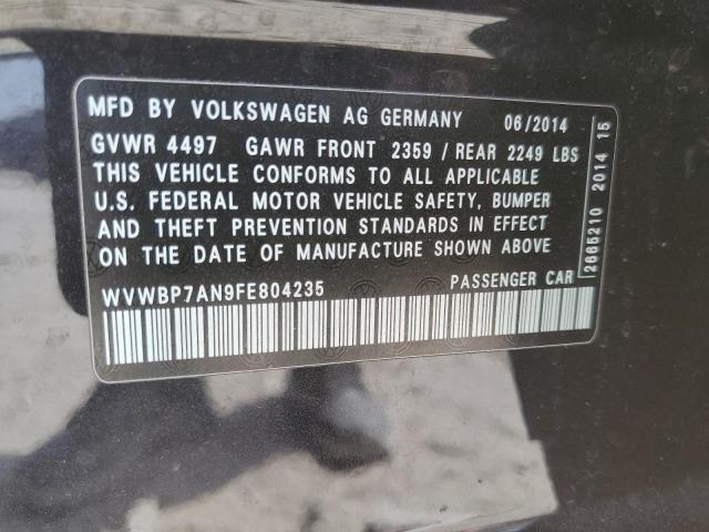 2015 VOLKSWAGEN CC SPORT - WVWBP7AN9FE804235