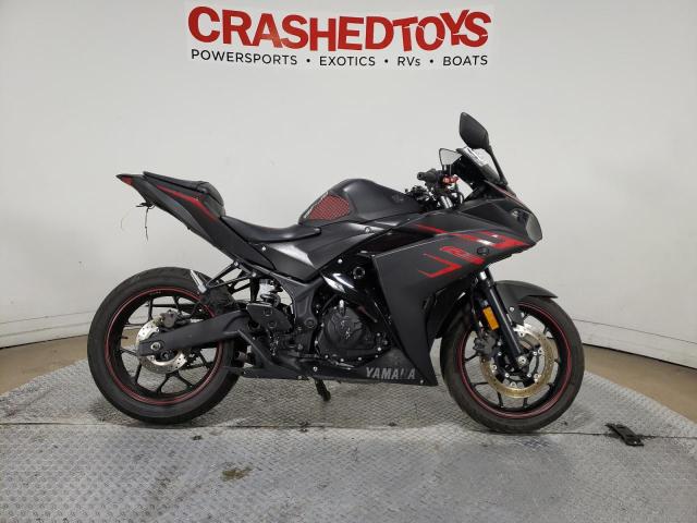 Salvage motorcycles for sale at Dallas, TX auction: 2017 Yamaha YZFR3
