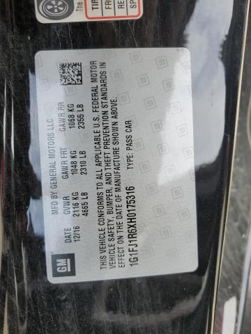 2017 CHEVROLET CAMARO ZL1 - 1G1FJ1R6XH0175316