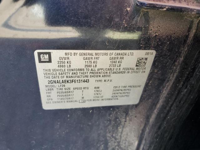 2015 CHEVROLET EQUINOX LS 2GNALAEK3F6131443