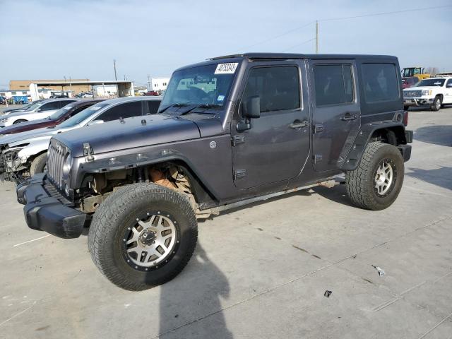 Salvage cars for sale at Grand Prairie, TX auction: 2016 Jeep Wrangler Unlimited Sport