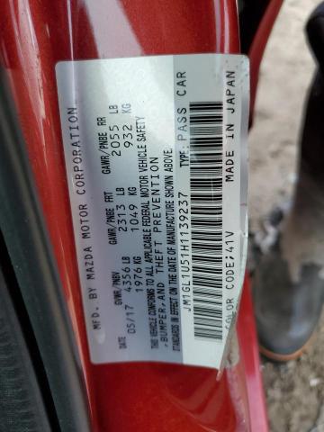 2017 MAZDA 6 SPORT JM1GL1U51H1139237