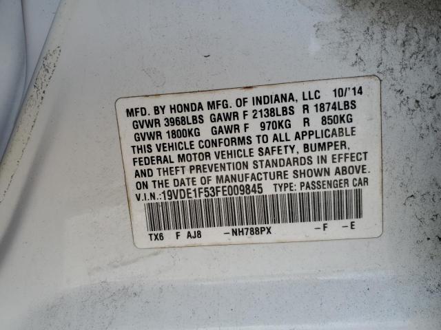 2015 ACURA ILX 20 PRE - 19VDE1F53FE009845