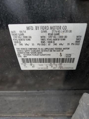 2015 FORD EXPLORER X - 1FM5K7D82FGA87310