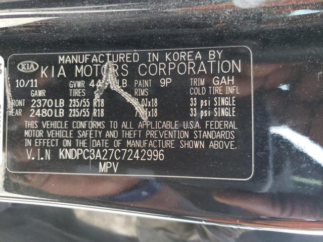 KNDPC3A27C7242996 KIA Sportage Ex