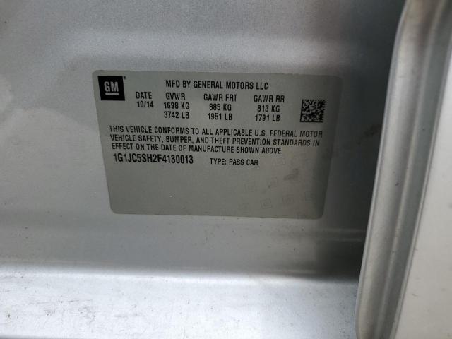 2015 CHEVROLET SONIC LT 1G1JC5SH2F4130013