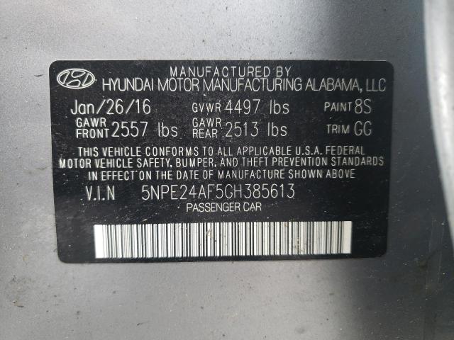 2016 HYUNDAI SONATA SE 5NPE24AF5GH385613