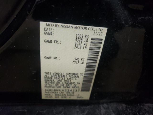 2020 NISSAN ALTIMA S 1N4BL4BV4LN314537