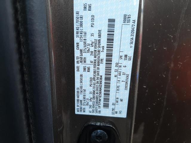 2022 FORD F150 SUPER 1FTFW1E56NKE99384
