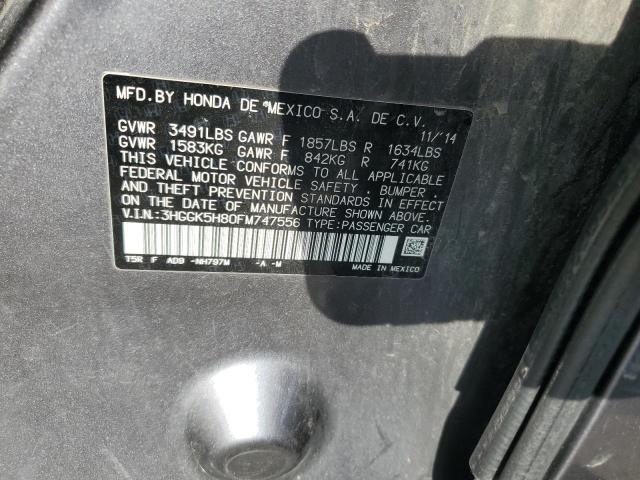 2015 HONDA FIT EX - 3HGGK5H80FM747556