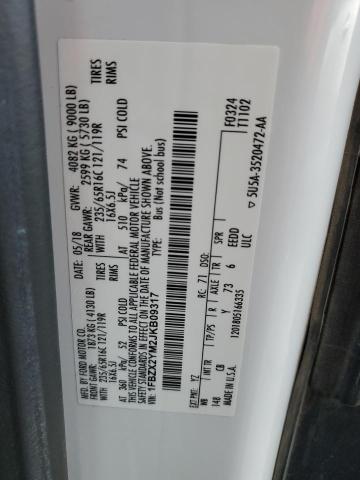 1FBZX2YM2JKB09317 Ford Transit T-350