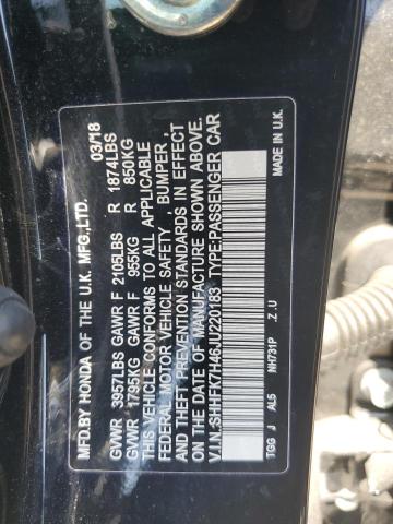2018 HONDA CIVIC SPOR SHHFK7H46JU220183