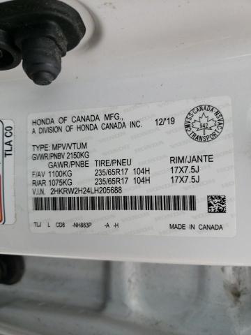 2020 HONDA CR-V LX 2HKRW2H24LH205688