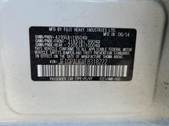 JF1GPAU6XE8318222 Subaru Impreza Sport Limited