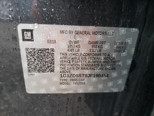 2018 CHEVROLET MALIBU LT 1G1ZD5ST0JF190454