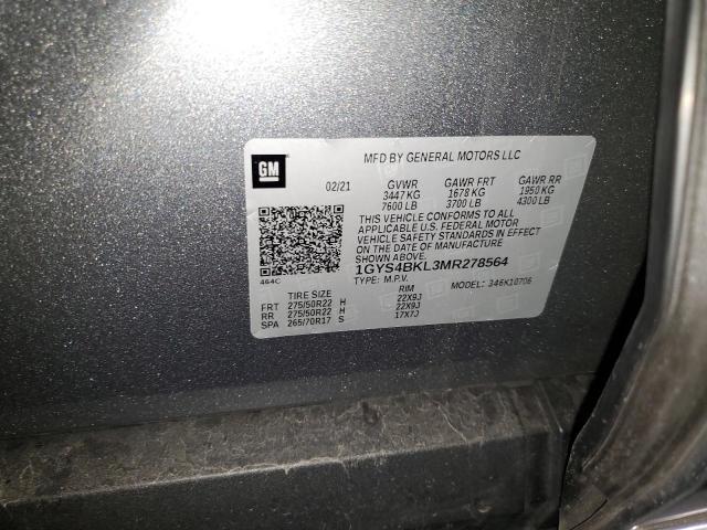 2021 CADILLAC ESCALADE P - 1GYS4BKL3MR278564