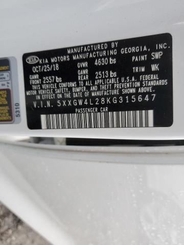 2019 KIA OPTIMA SX - 5XXGW4L28KG315647