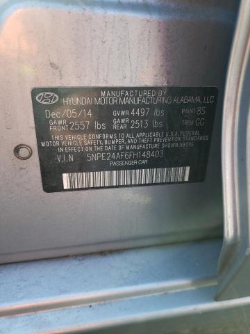 2015 HYUNDAI SONATA SE 5NPE24AF6FH148403