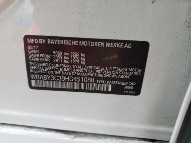 2017 BMW 340 XIGT - WBA8Y3C39HG451088
