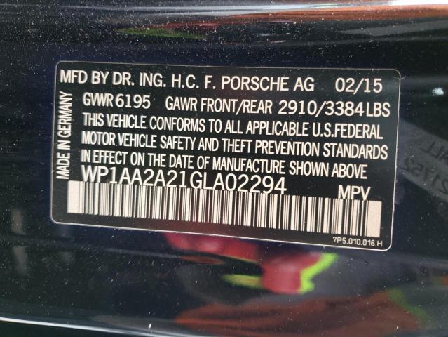 2016 PORSCHE CAYENNE WP1AA2A21GLA02294