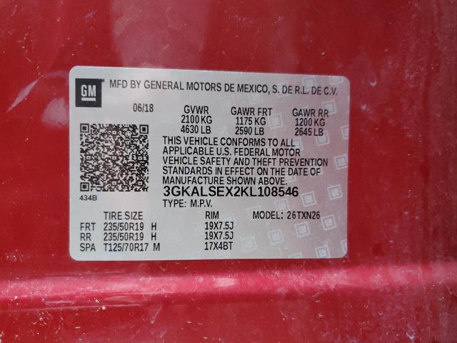 2019 GMC TERRAIN DE 3GKALSEX2KL108546