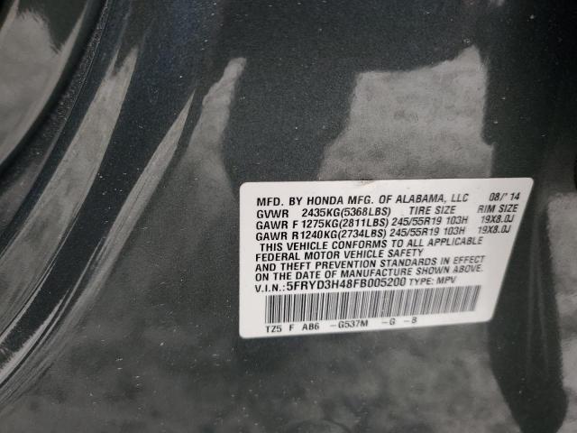 2015 ACURA MDX TECHNO - 5FRYD3H48FB005200
