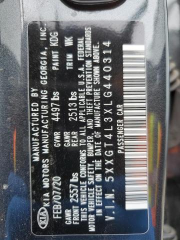 5XXGT4L3XLG440314 KIA Optima Lx