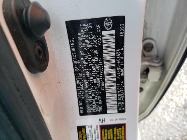 2016 TOYOTA AVALON HYB 4T1BD1EB3GU054419