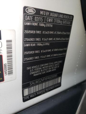 SALWG2VFXFA520085 Land Rover RANGEROVER