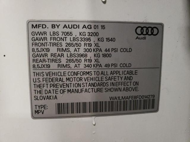 2015 AUDI Q7 TDI PRE - WA1LMAFE8FD014279