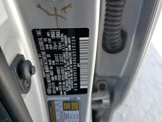 5XYKT3A69EG513124 KIA SORENTO LX