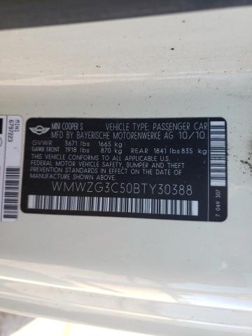 WMWZG3C50BTY30388 Mini Cooper