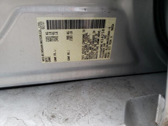 2017 NISSAN MAXIMA 3.5 1N4AA6AP3HC414258