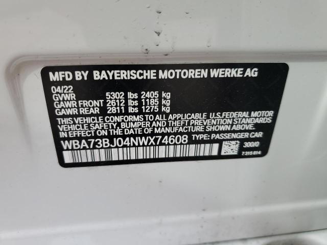 2022 BMW 540 XI - WBA73BJ04NWX74608