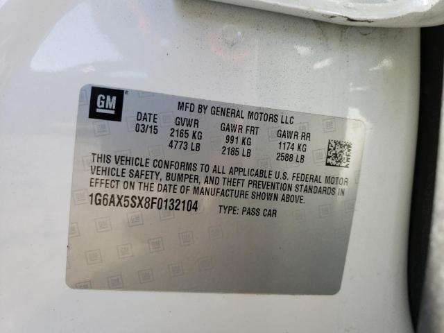 2015 CADILLAC CTS LUXURY - 1G6AX5SX8F0132104