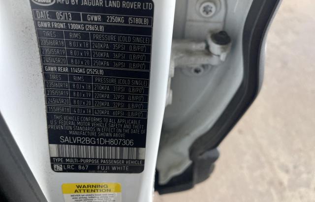 SALVR2BG1DH807306 Land Rover Range Rover Evoque Pure Premium