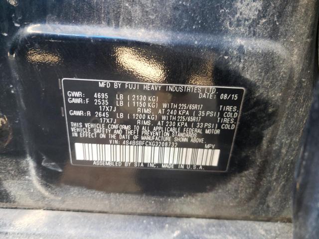 4S4BSBFCXG3208732 Subaru Outback 2.5i Premium