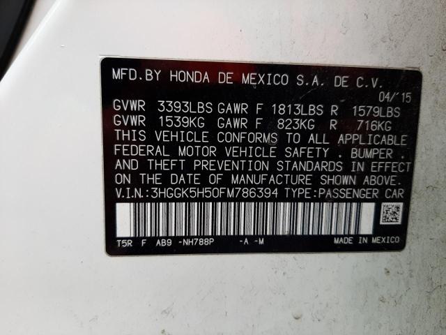 2015 HONDA FIT LX 3HGGK5H50FM786394