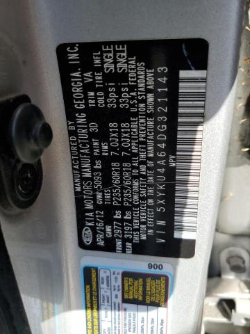5XYKU4A64DG321143 KIA SORENTO EX