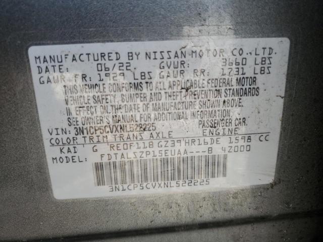 2022 NISSAN KICKS SV - 3N1CP5CVXNL522225