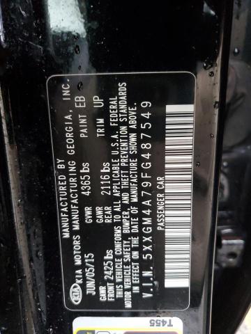 5XXGM4A79FG487549 KIA Optima Lx