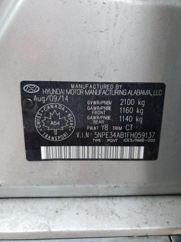 2015 HYUNDAI SONATA SPO 5NPE34AB1FH059137