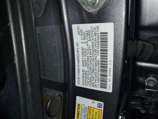 2020 HONDA ACCORD SPO 1HGCV1F33LA138251