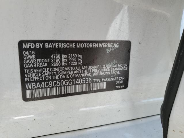 2016 BMW 428 XI GRA - WBA4C9C50GG140536