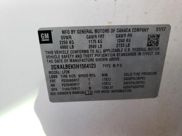 2017 CHEVROLET EQUINOX LS 2GNALBEK5H1564123