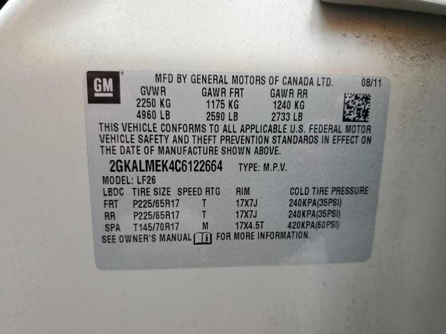 2GKALMEK4C6122664 GMC Terrain Sle