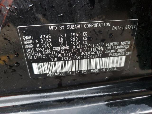 2017 SUBARU IMPREZA PR 4S3GTAB61H3749977